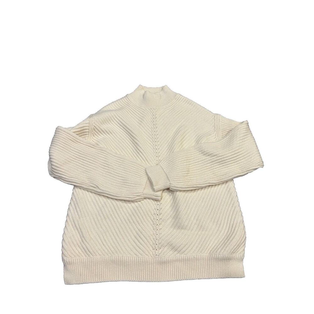 Marine Layer Skylar Turtleneck Sweater Ivory Size S